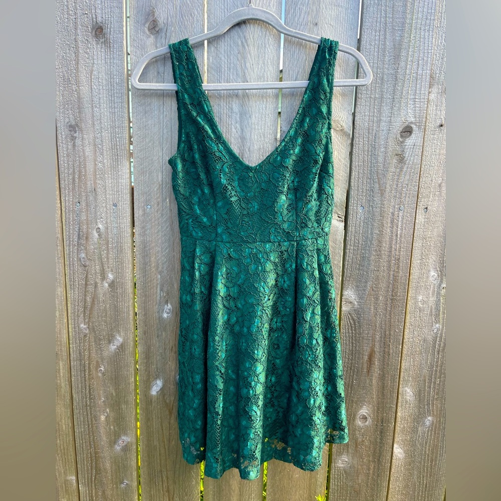 Emerald Lace Dress